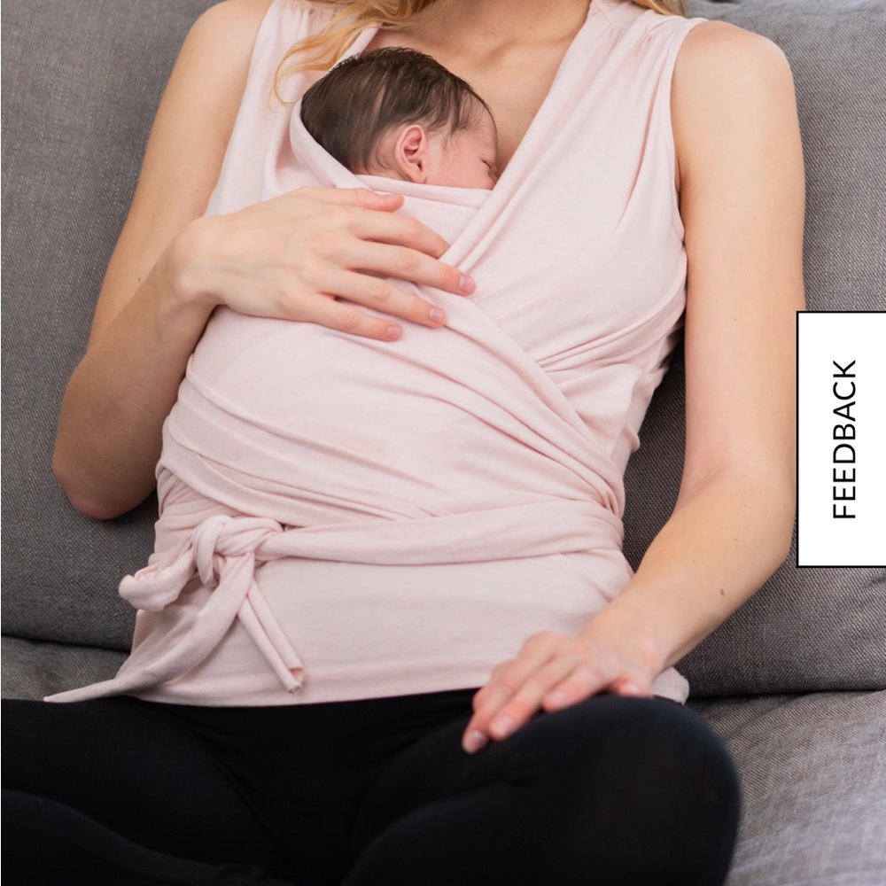 Seraphine Skin-to-skin Gray Knit Top